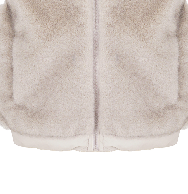 Castelbajac Women's Fur Duck Down Padded Vest - Grey