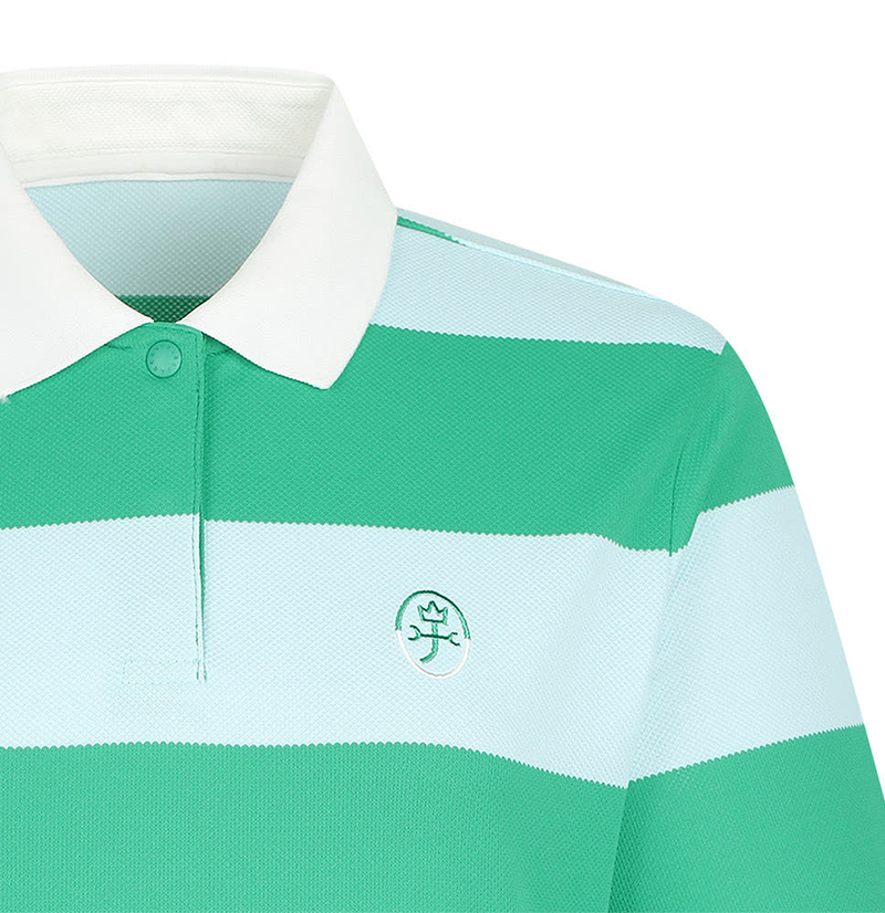 Castelbajac Women's Striped Collared Short Sleeve T-shirt - 2 Color