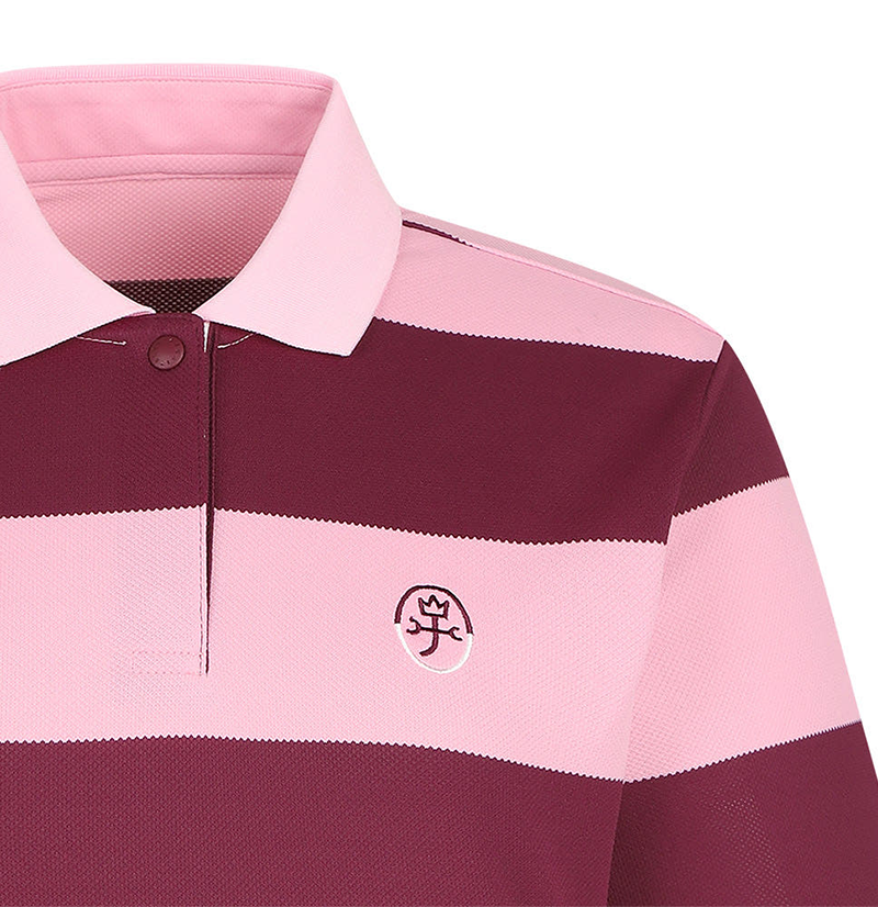 Castelbajac Women's Striped Collared Short Sleeve T-shirt - 2 Color