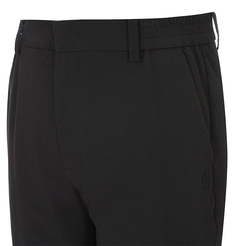 Castelbajac Men's Side-Banded Semi-Jogger Pants - Black