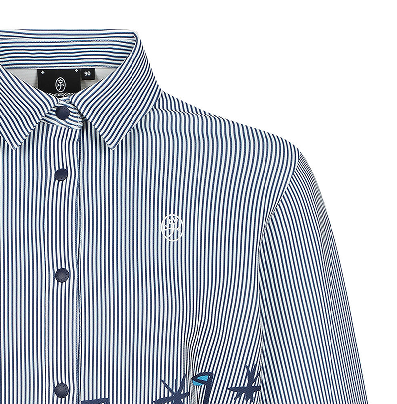 Castelbajac Women's Striped Artwork Shirt - 2 Colors