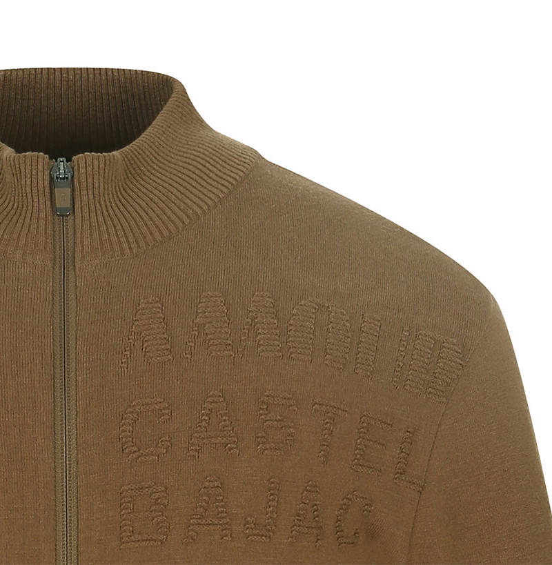 Castelbajac Men's Logo Zip-up Knit Cardigan - 2 Colors