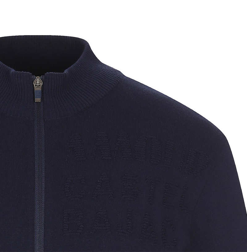 Castelbajac Men's Logo Zip-up Knit Cardigan - 2 Colors