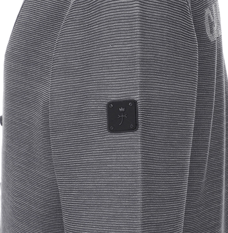 Castelbajac Men's Logo Jacquard Knit Cardigan - D/Grey