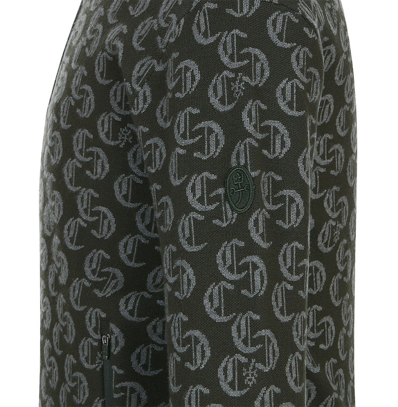 Castelbajac Men's Jacquard Zip-up Knit Cardigan - 2 Colors