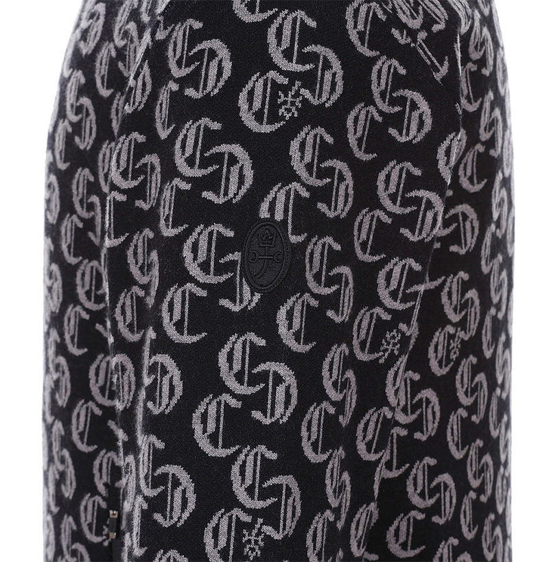 Castelbajac Men's Jacquard Zip-up Knit Cardigan - 2 Colors