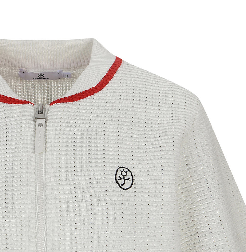 Castelbajac Women's Color Block Artwork Zip-up Knit Cardigan - 2 Colors