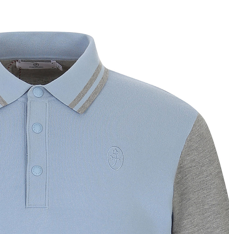 Castelbajac Men's Reverse Color Block Collar Knit - 2 Colors