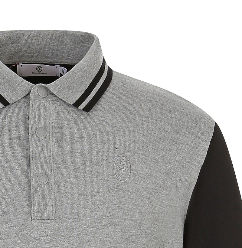 Castelbajac Men's Reverse Color Block Collar Knit - 2 Colors
