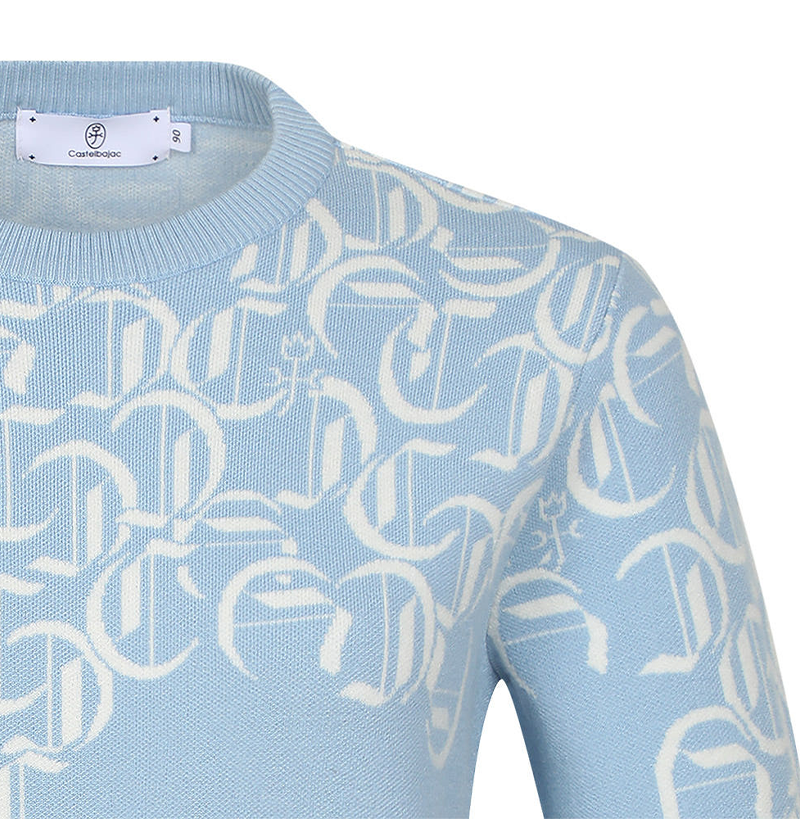 Castelbajac Women's Jacquard Knit - L/Blue