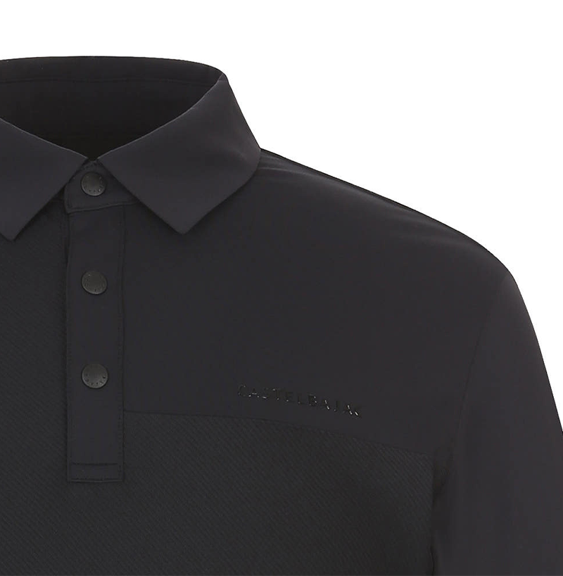 Castelbajac Men's Mixed Material Collared T-shirt - 2 Colors