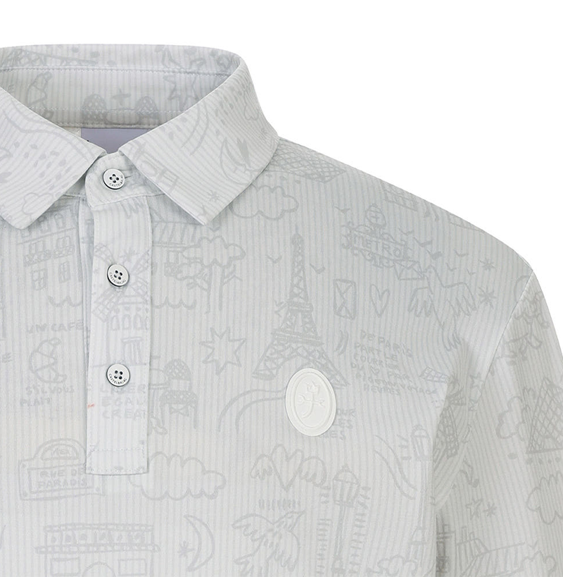 Castelbajac Men's Printed Collared T-shirt - 2 Colors