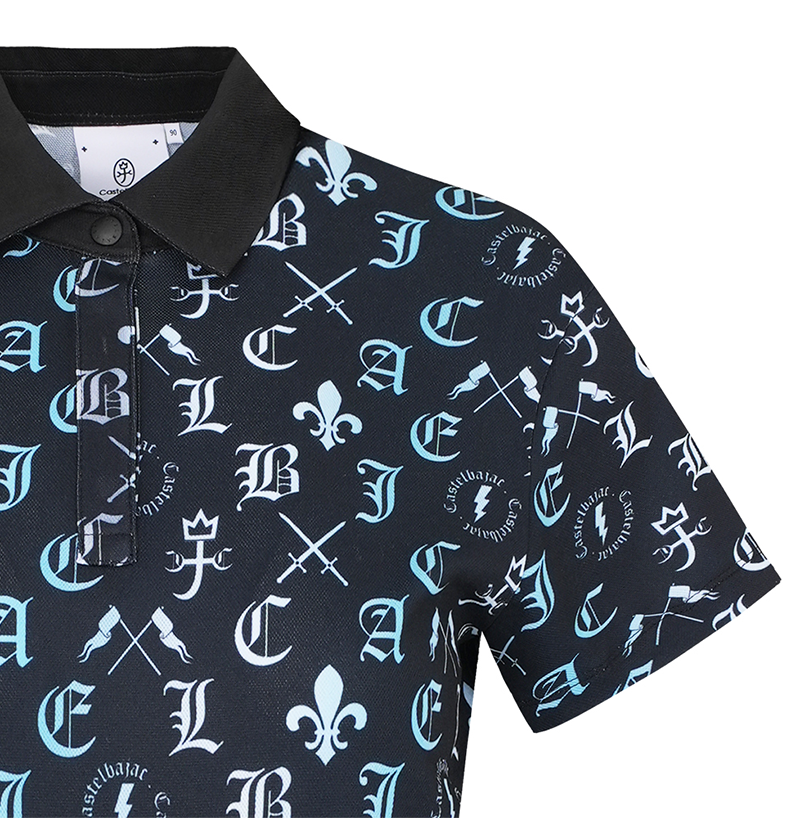 Castelbajac Women's Capsule Line Full-Print Short-Sleeve Collared Shirt - 2 Colors