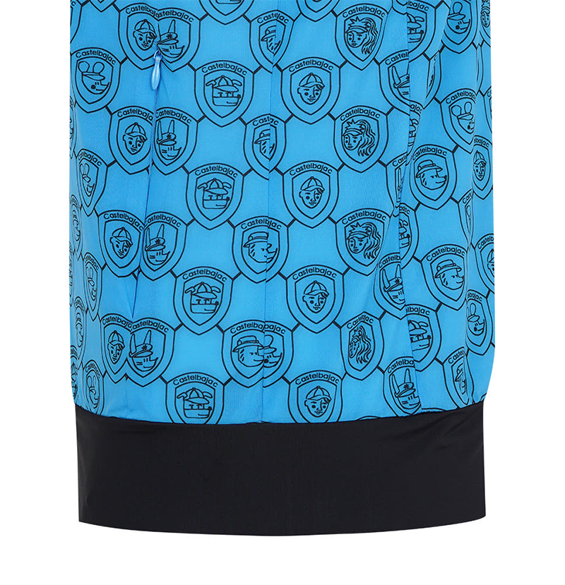 Castelbajac Women's Cooling Shield Pattern Tee Jumper - Blue