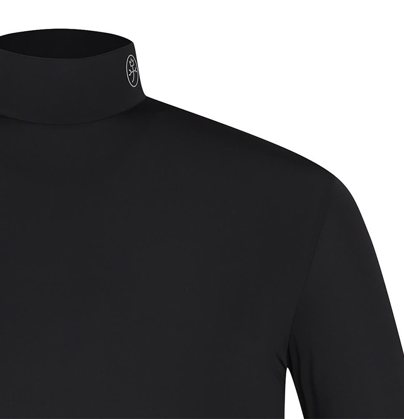 Castelbajac Men's Mock Neck Base Layer T-shirt - Black