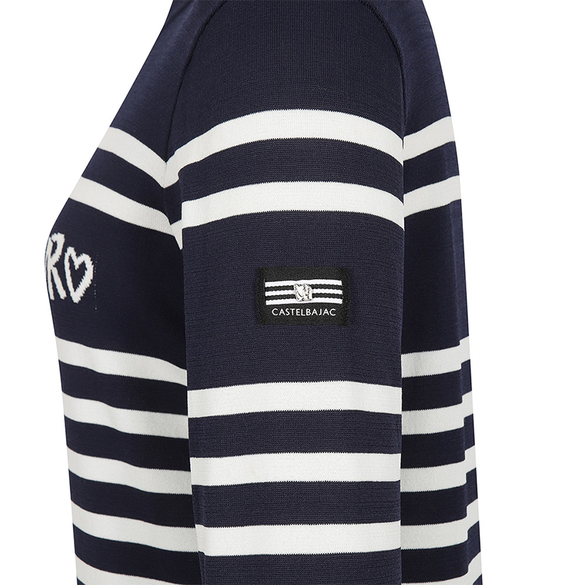 Castelbajac Women's Striped Sweater - Navy