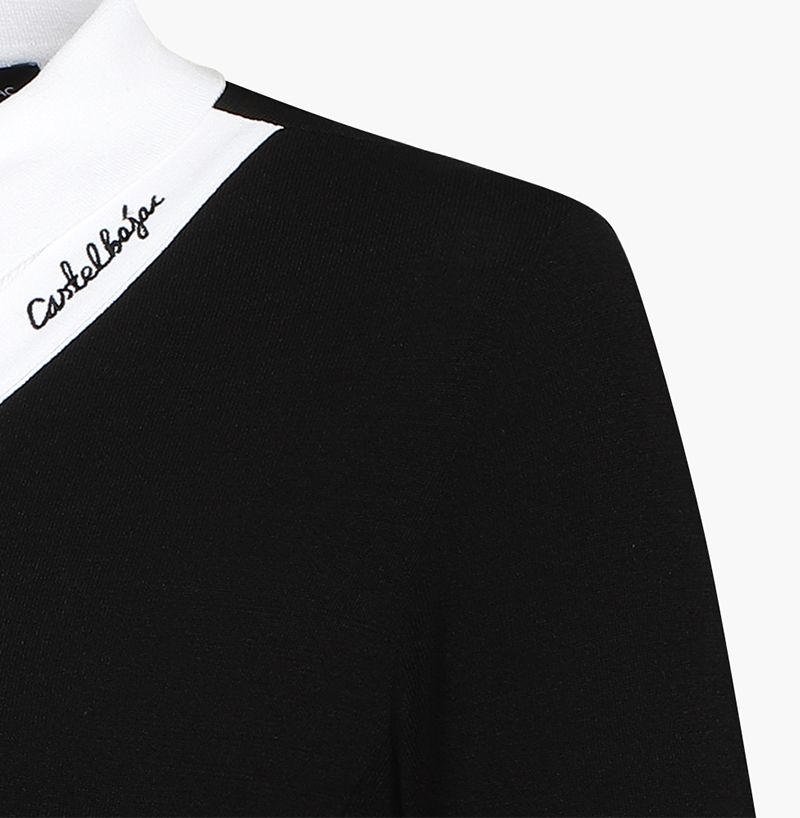 Castelbajac Women's 7/8 Sleeve Layered Pullover - Black