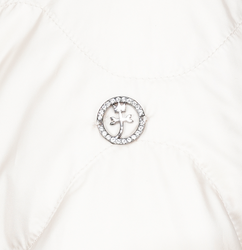 Castelbajac Women's String Quilted Down Jacket - Cream