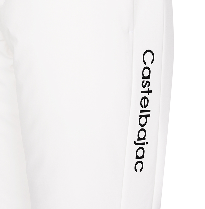 Castelbajac Men's Stretch Padded Mink Pants - White