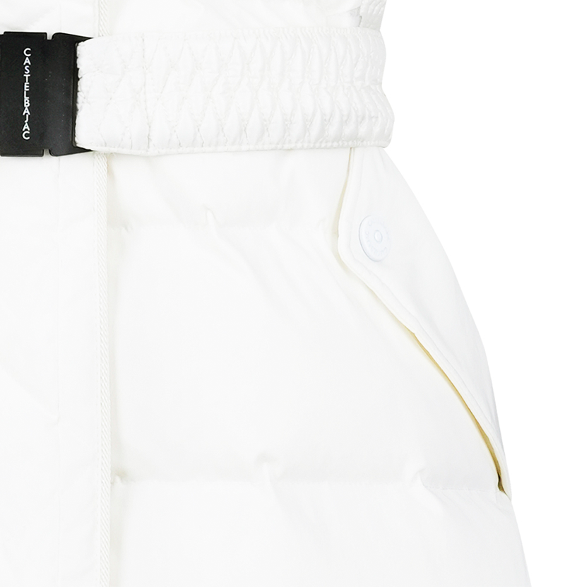 Castelbajac Women's Long Down Vest - White