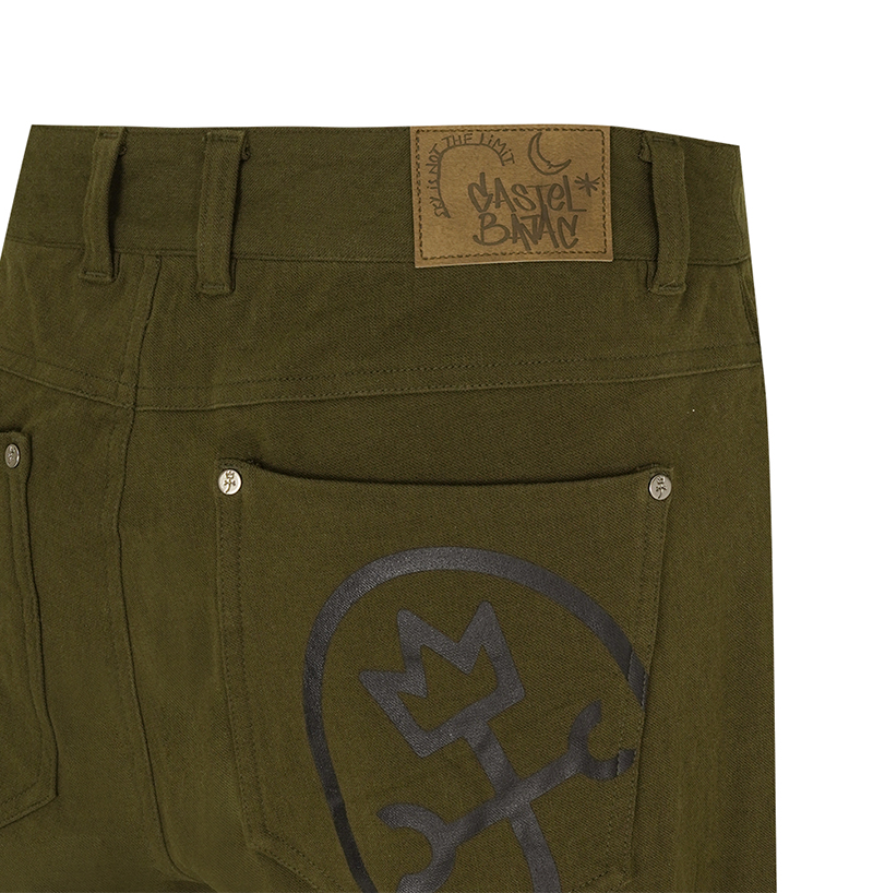 Castelbajac Men's Cotton Touch Pants - Khaki