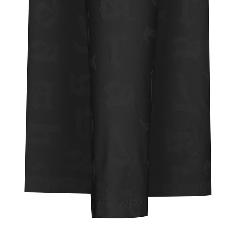 Castelbajac Men's Jacquard Long-Sleeve Eri T-Shirt - Black
