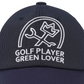 Castelbajac Men's Stripe Slogan Embroidery Point Ball Cap - Navy