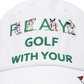 Castelbajac Men's Color Block Point Character Embroidery Ball Cap - White