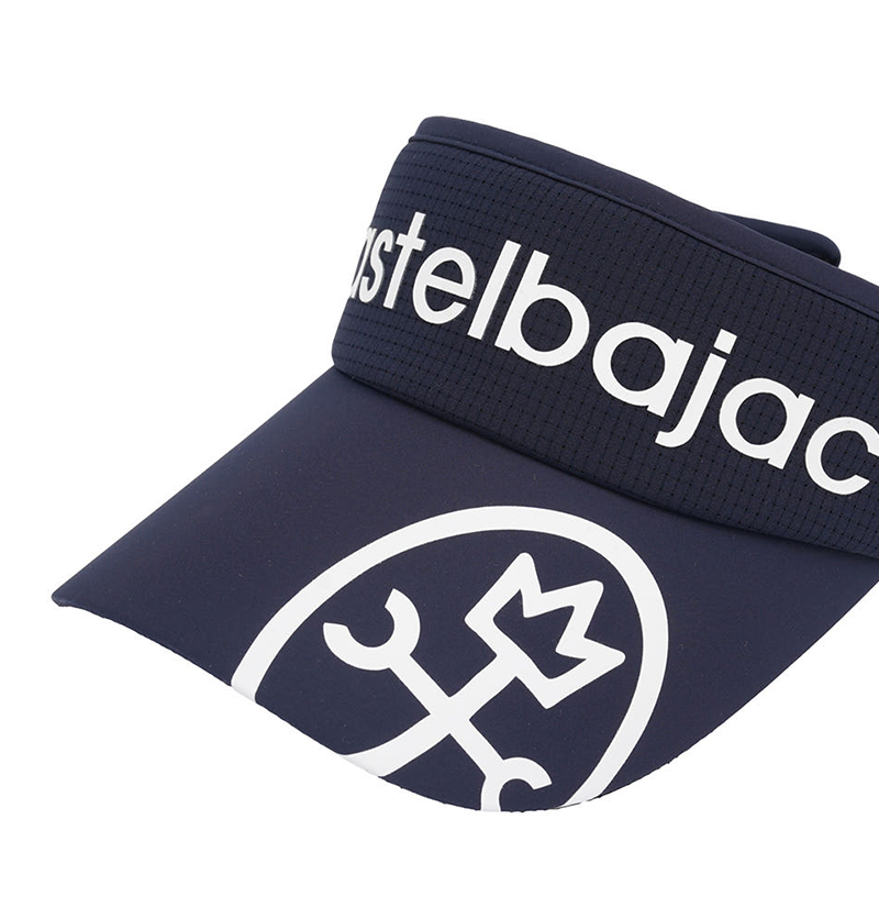 Castelbajac Men's Logo Print Sun Cap - Navy