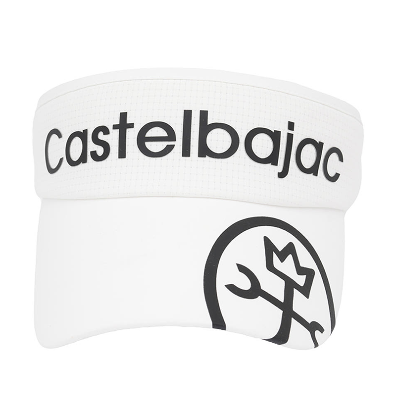 Castelbajac Men's Logo Print Sun Cap - White