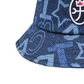 Castelbajac Women's Denim Logo Point Bucket Hat - Navy