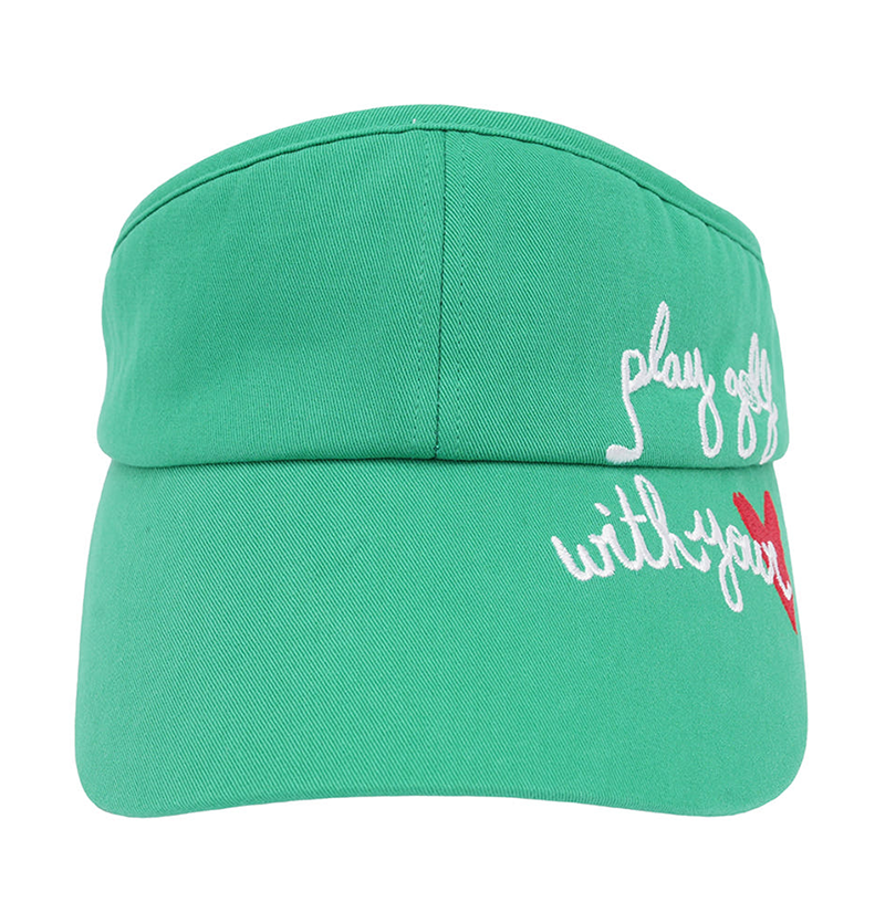 Castelbajac Women's Slogan Ribbon Sun Cap - Green