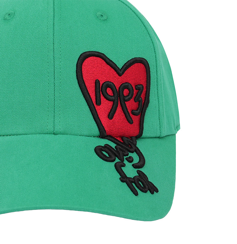 Castelbajac Women's Artwork Embroidery Point Ball Cap - Green