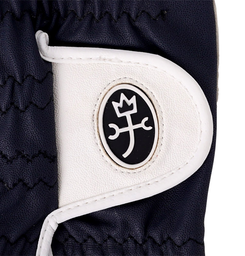 Castelbajac Men's Synthetic Leather Slogan Gloves - Black