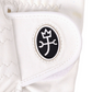 Castelbajac Men's Synthetic Leather Slogan Gloves - White