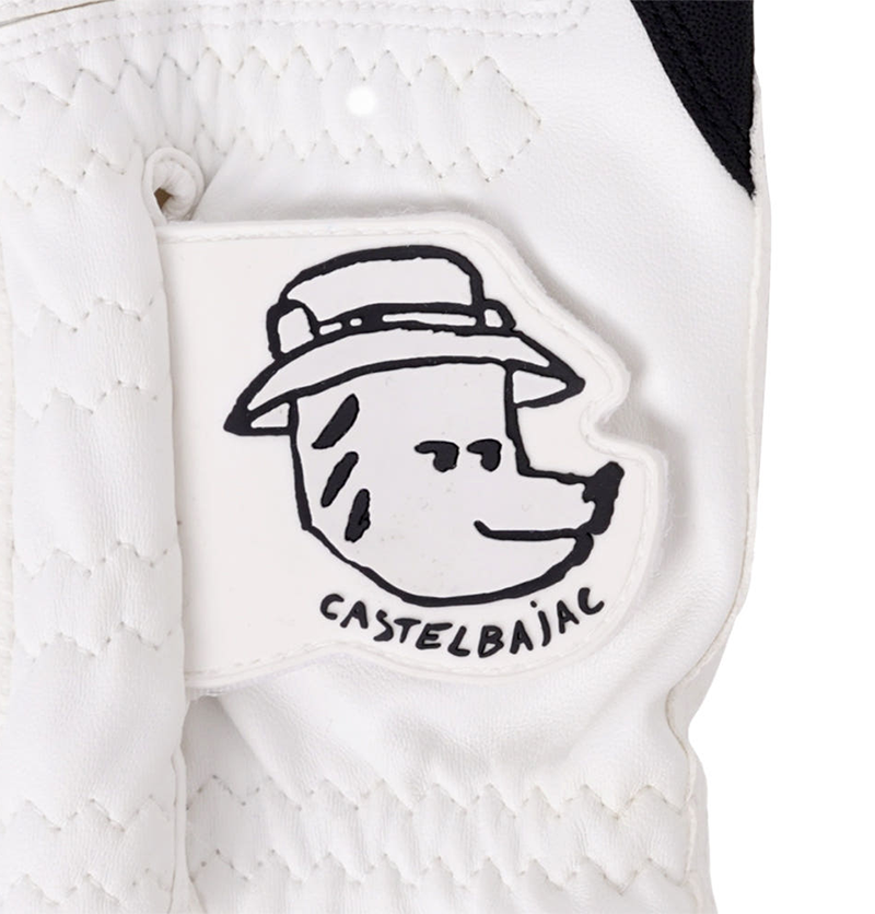 Castelbajac Men's Synthetic Leather Character Gloves - Black