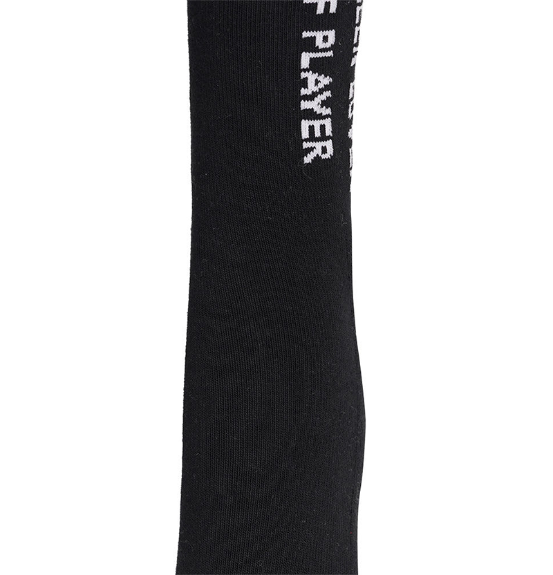 Castelbajac Men's Season Slogan Point Long Socks - Black