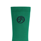 Castelbajac Men's Season Slogan Point Long Socks - Green