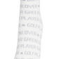 Castelbajac Men's Lettering Pattern Point Mid-calf Socks - White
