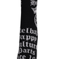 Castelbajac Men's Capsule Line Pattern Point Long Socks - Black