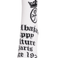 Castelbajac Men's Capsule Line Pattern Point Long Socks - White