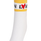 Castelbajac Women's Color Block Slogan Long Socks - Yellow