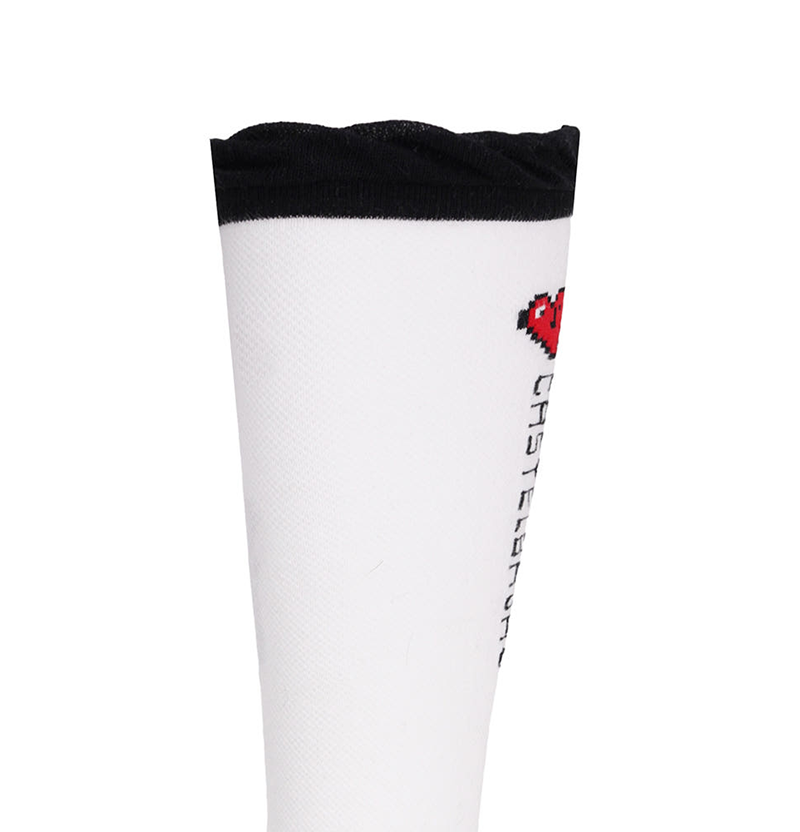Castelbajac Women's Heart Point Knee Socks - Black