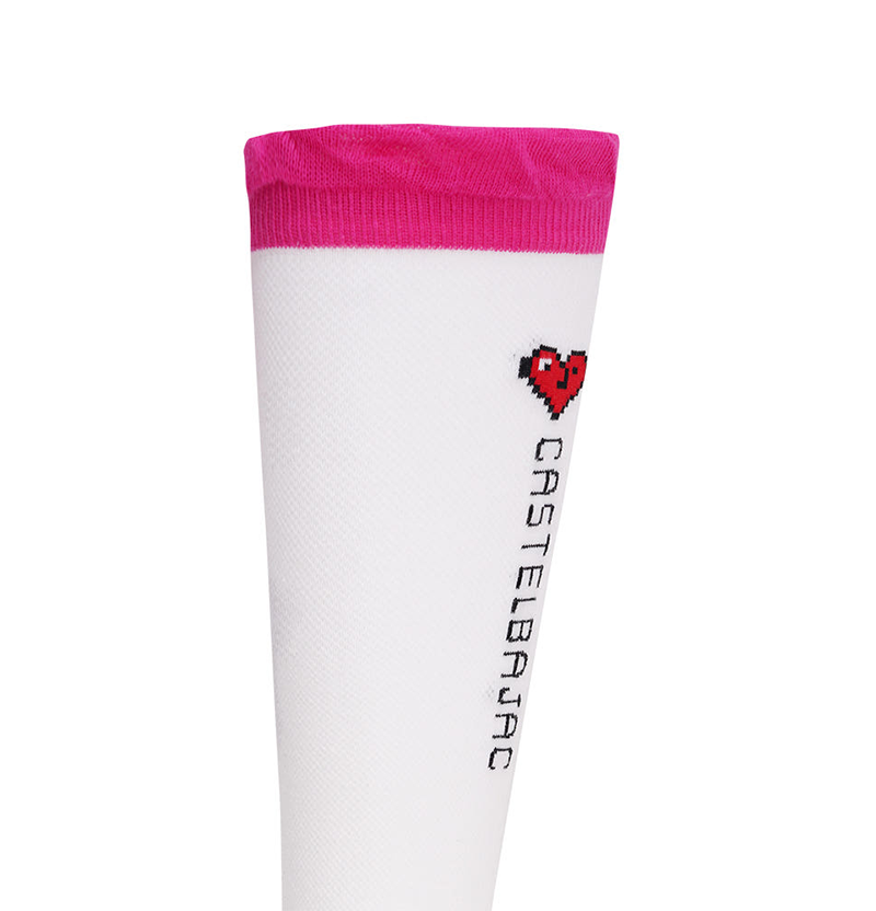 Castelbajac Women's Heart Point Knee Socks - Pink