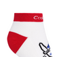 Castelbajac Women's Color Block Character Ankle Socks - Red