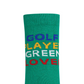 Castelbajac Women's Slogan Point Long Socks - Green