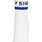 Castelbajac Women's Color Block Slogan Long Socks - Blue