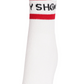Castelbajac Women's Color Block Slogan Long Socks - Red