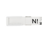 Castelbajac Men's Print Buckle Belt - White