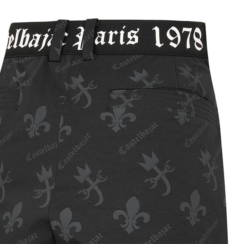 Castelbajac Men's Capsule Line Jacquard Jogger Pants - Black